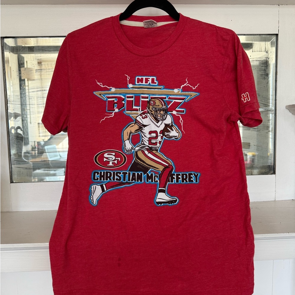 HOMAGE NFL Blitz 49ers McCaffrey Shirt